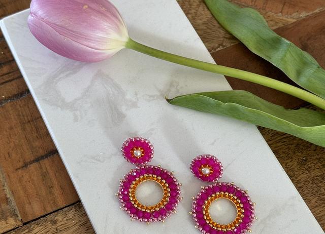 Charly Mini 6cm pink/orange