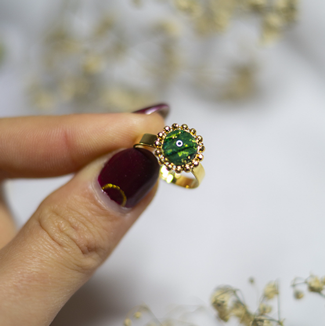 Bague Téa - Coloris Emeraude