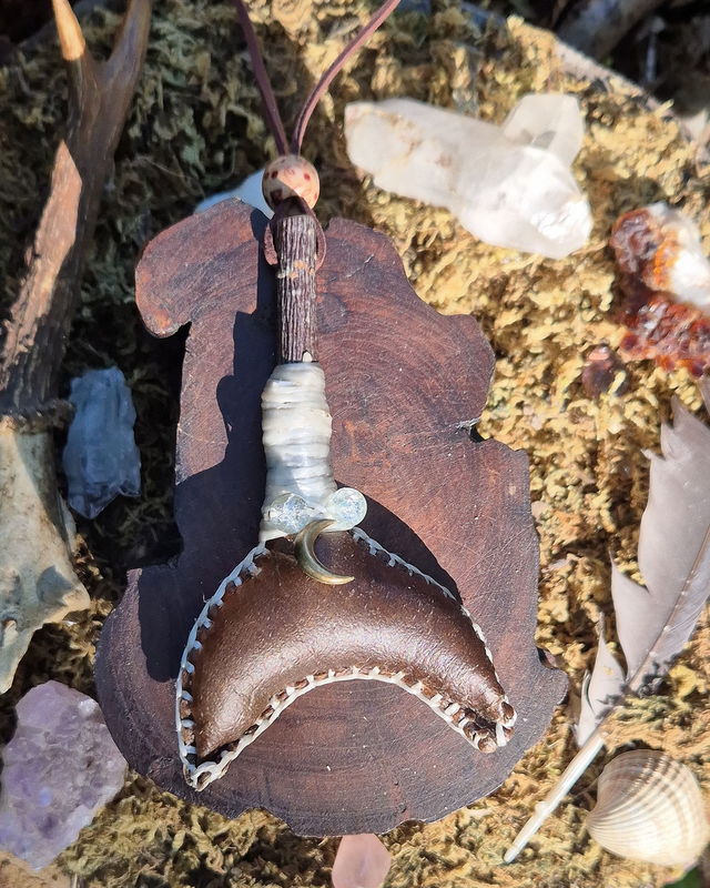 Horse New Moon Necklace Rattle 