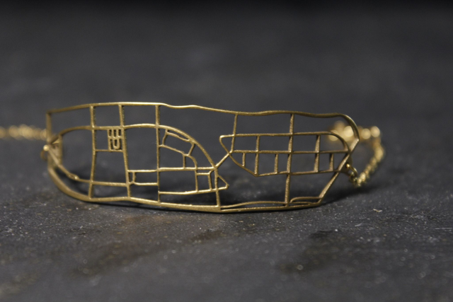 Paris  Ile de la Cite & Ile Saint-Louis | Bracelet libre | Laiton | Dedale