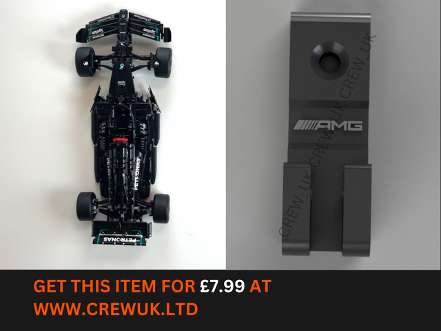 VERTICAL Wall mount for LEGO Mercedes F1 Car (42171)