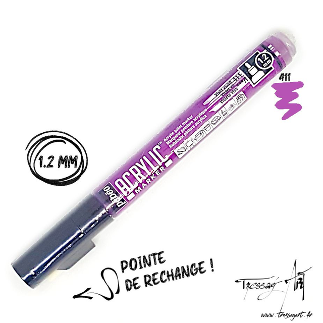 PEBEO - MARQUEUR ACRYLIQUE 1,2mm - VIOLET VIF - PB006411