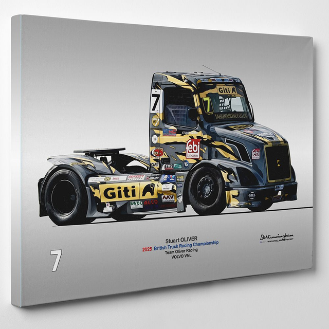 C251007 Stuart Oliver #7 BTRC 2025 Volvo VNL Team Oliver British Truck Racing Champioship