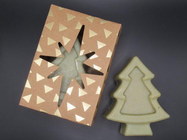 Coffret 1 savon de Noël forme "Sapin"