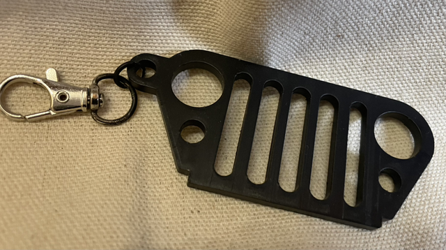 Porte clé calandre jeep noir