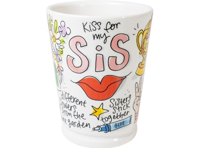Blond Amsterdam XL Beker Kiss for my Sis