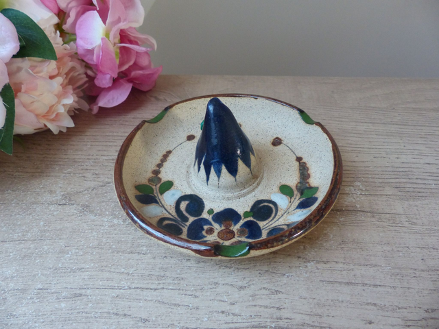 Cendrier Chapeau Sombrero Mexicain Poterie, Décoration Murale Chapeau Mexique en Argile, Amusant Vide Poche Poterie en Forme de Chapeau
