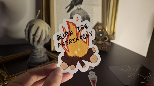 Sticker Burn the patriarchy