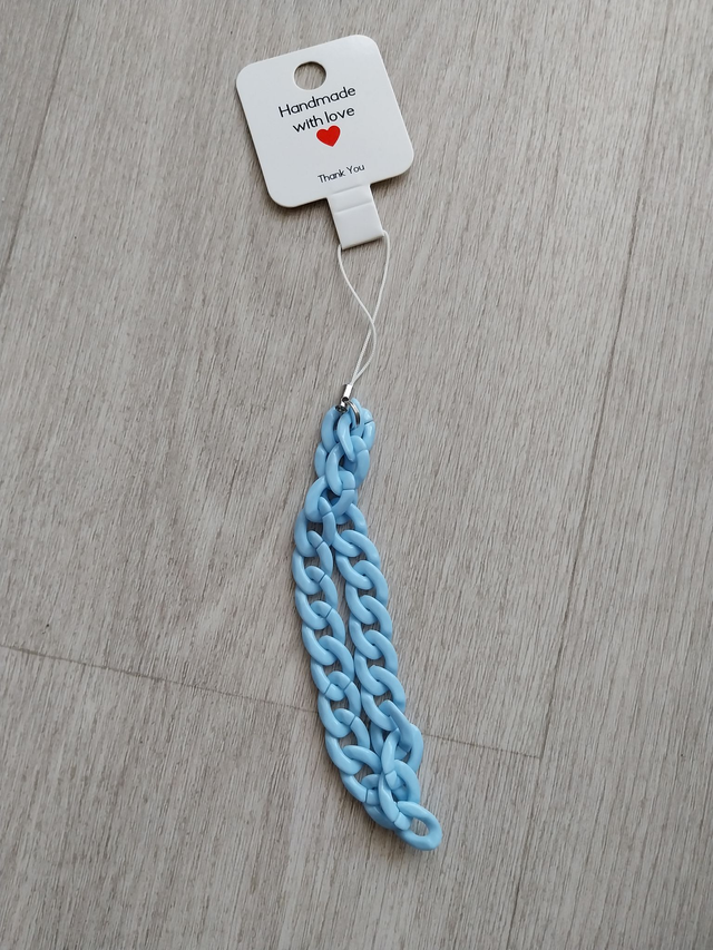 Mini Chaîne de Téléphone Bleu