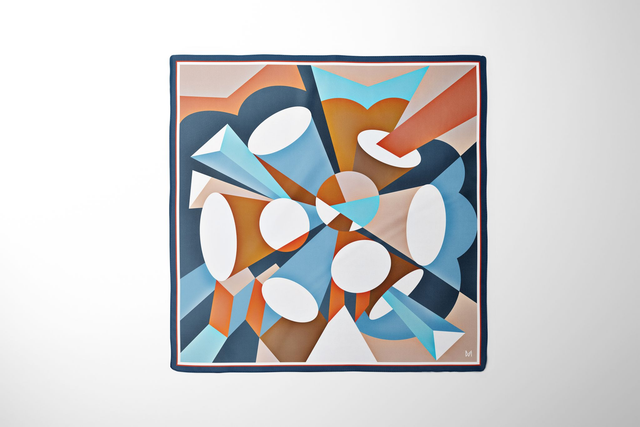 FOULARD IN SETA "ESPLOSIONE" - ARTE IN SETA