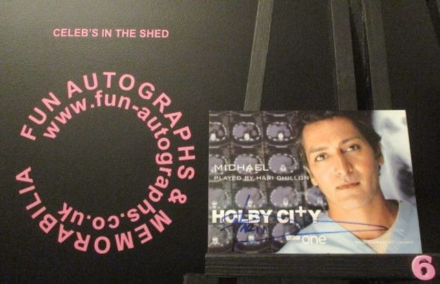 Hari Dhillon (Michael) Authentic Autographed Holby City 6x4 Cast Card (6)