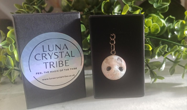 Flower Agate Pocket Critter Key Chain #1