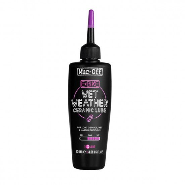 MUC-OFF LUBRIFIANT POUR CHAINES MUC-OFF - WET WEATHER CERAMIC LUBE 120ML