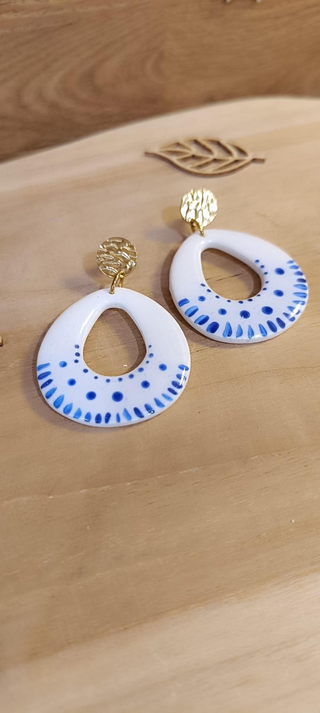 Boucles d&#039;oreilles - Gouttes Santorin 