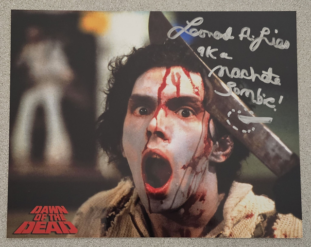 Leonard A. Lies Autograph (as Machete Zombie from Dawn of the Dead)