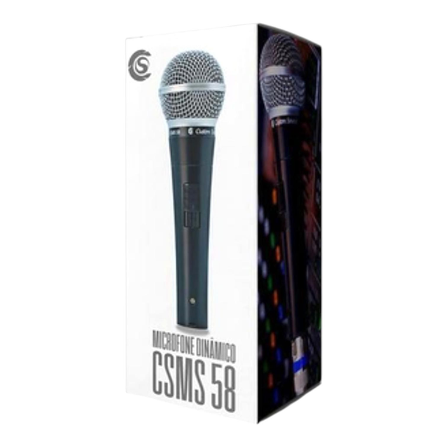 Microfone Dinâmico CSMS 58 Custom Sound