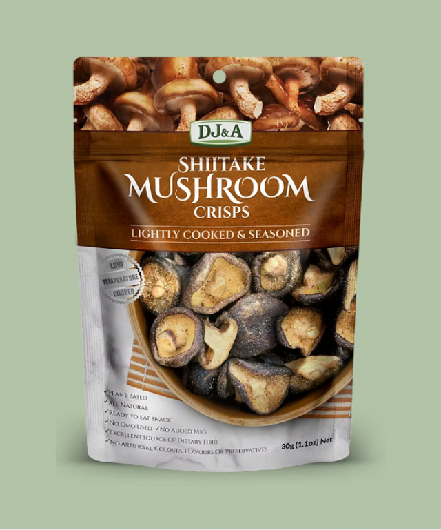 #301 DJ&amp;A Shitake Mushroom Crisps 30g