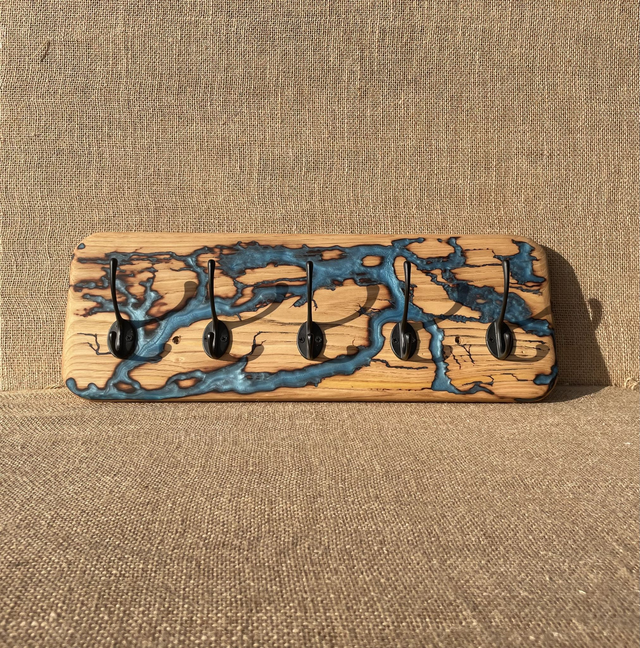 Porte manteau électrique bleu