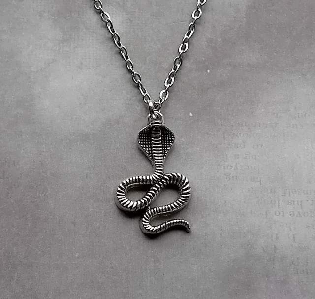 Curled Serpent Necklace