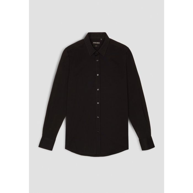 B045B033 - CAMICIA IN COTONE ELASTICIZZATO SLIM FIT