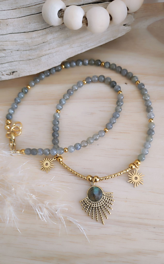 Collier "Protection" Labradorite 
