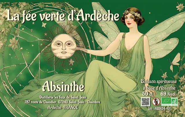Absinthe « La Fée Verte d’Ardèche » - 50cl/69%vol.
