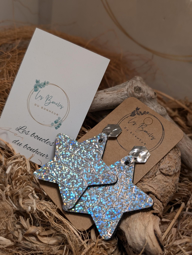 Boucles d'oreilles Étoile s157