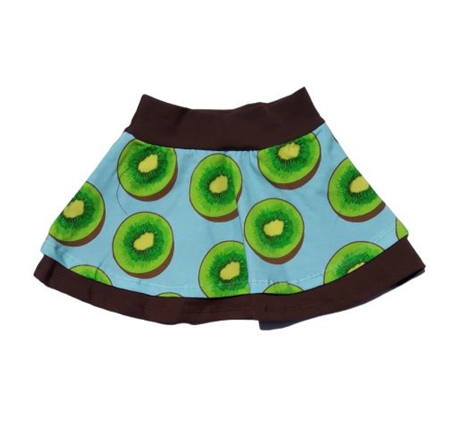 Falda Algodón orgánico Kiwis
