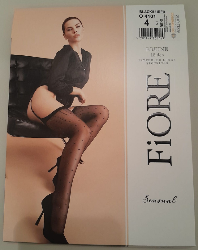 Bas noir fantaisie "Bruine"