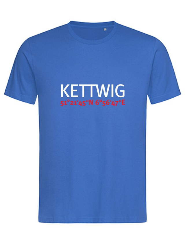 Unisex Shirt - Kettwig Koordinaten *blau* 