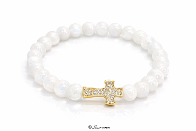 Bracelet « Kroazig » en Péristérite 6 mm