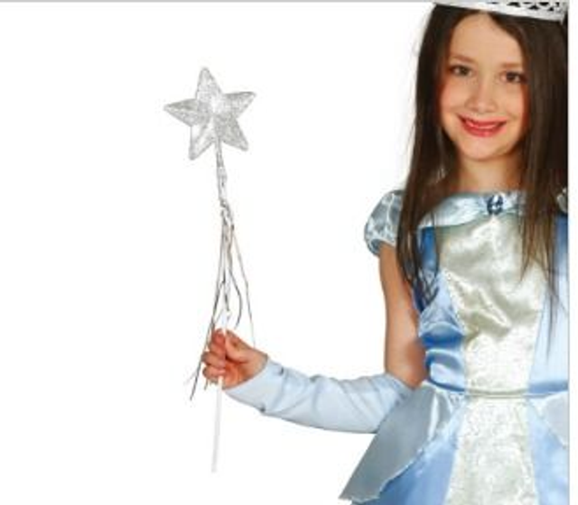 CARNEVALE , BACCHETTA FATINA ARGENTATA 