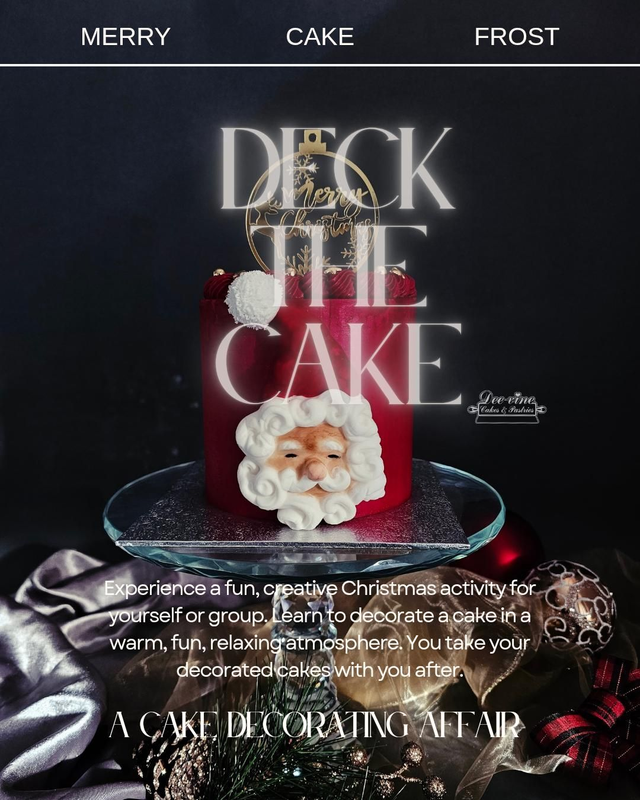 Deck-The-Cake Christmas activity 