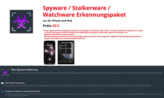 Spyware Checkup for iPhone (DE/EU)