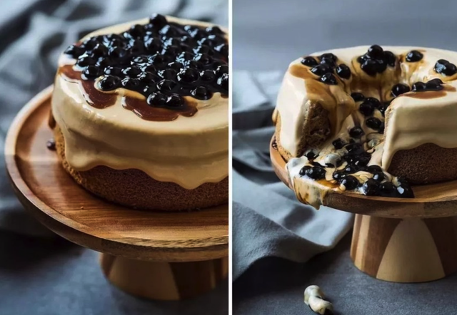 Bubble tea Cake & Tapioca