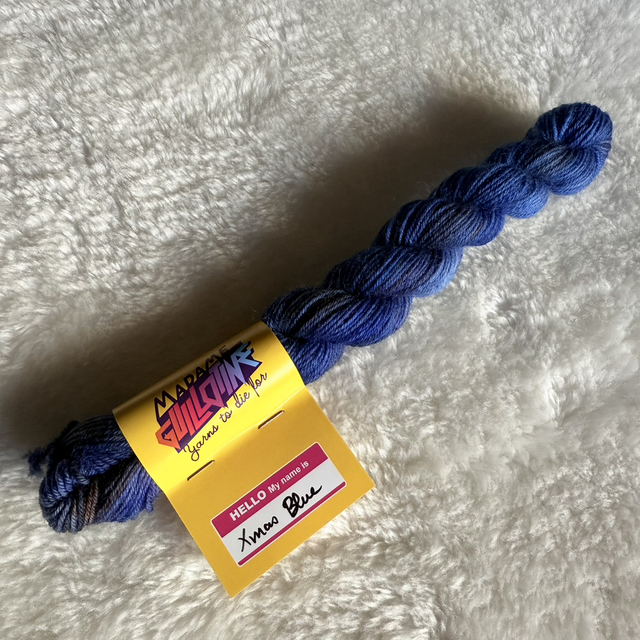 X-mas Blue — 100% BFL mini