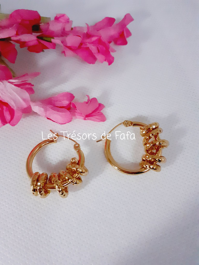 Boucles d'oreilles créoles SOPHIE