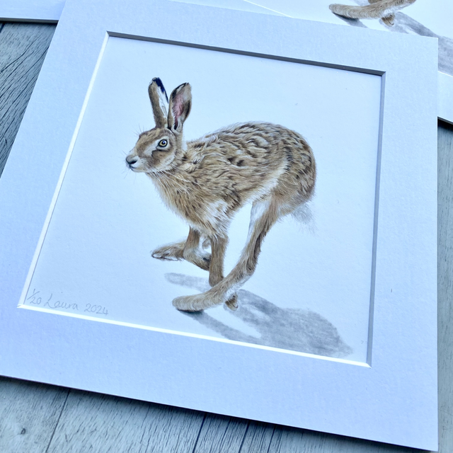 Hare in Motion Fine Art Print