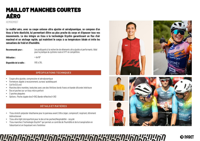 Maillot manches courtes AERO