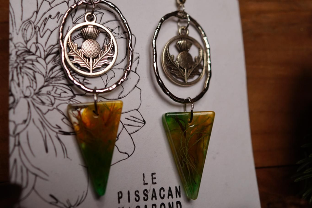 Boucles d'oreilles - Ecosse - Vert