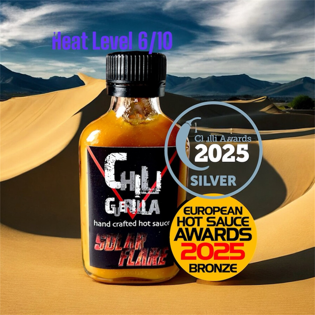 "Solar Flare" Chiliguerilla Hand Crafted Hot Sauce 100ml. 14,95€/100ml 