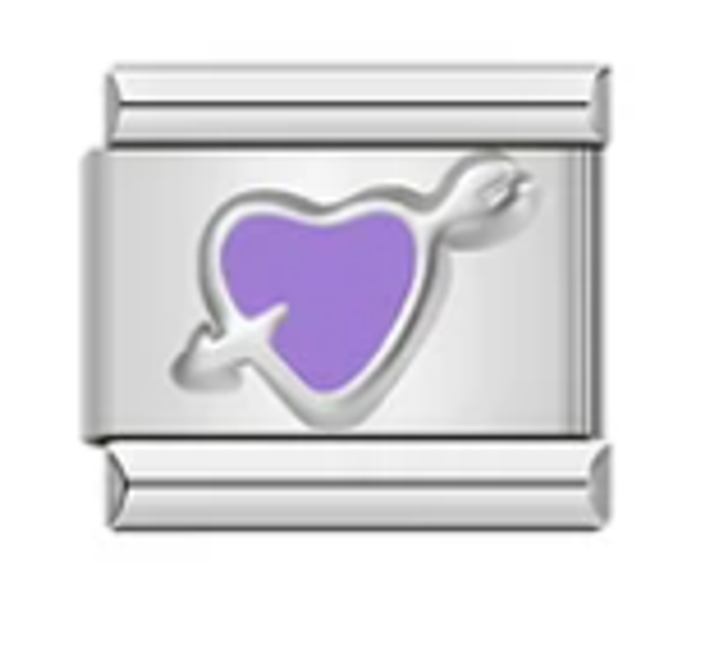 Charm Corazón Morado