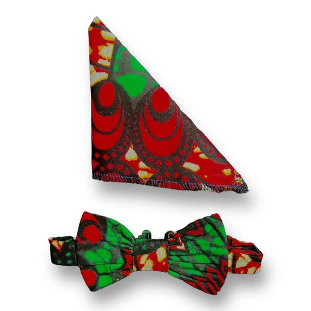 Noeud papillon et mouchoir de poche