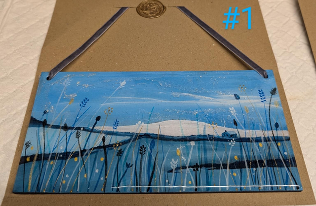 'Hand painted Resin plaque' #1