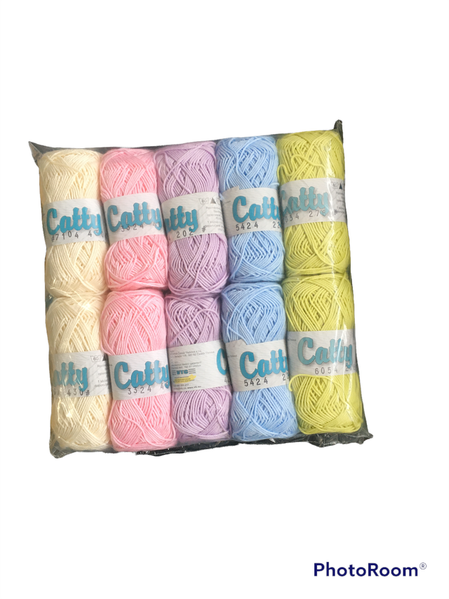 100% Cotton Yarn Selection Pack - Pastels