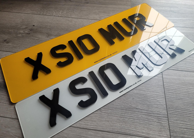 Standard Size Front &amp; 21x6 Rear Plates 