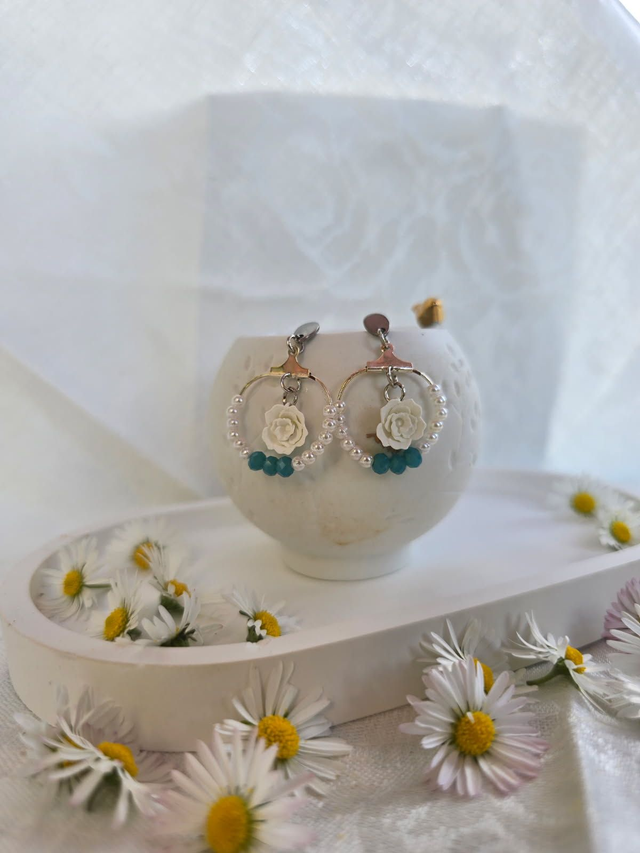 Boucles d'oreilles "Rosalie"