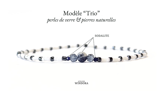 Bracelet | Sodalite Bleue - Trio (B)
