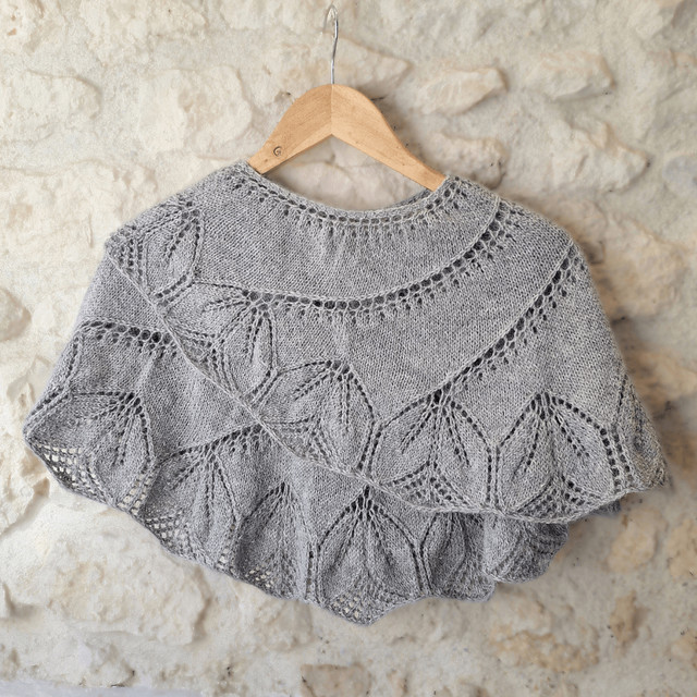 Châle Bégonia gris chiné – Collection Héritage