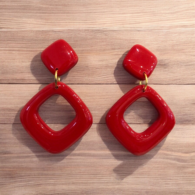 DOUBLE LOSANGES ROUGE